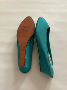 Pretty in Blue Vintage Slippers/Mules