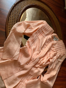 Peach Peachy Button Down Top