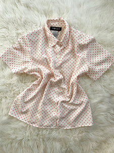 Polka Red Vintage Blouse