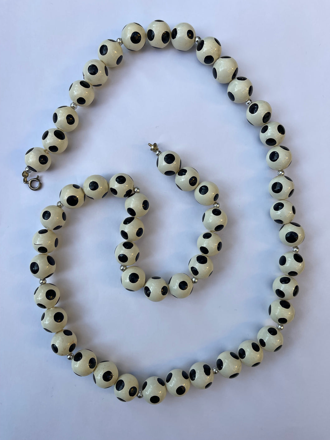 Vintage Black and White  Necklace