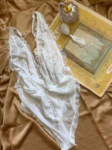 Seduced in White Vintage Lingerie