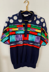 Funky Vintage 80’s Banded Top