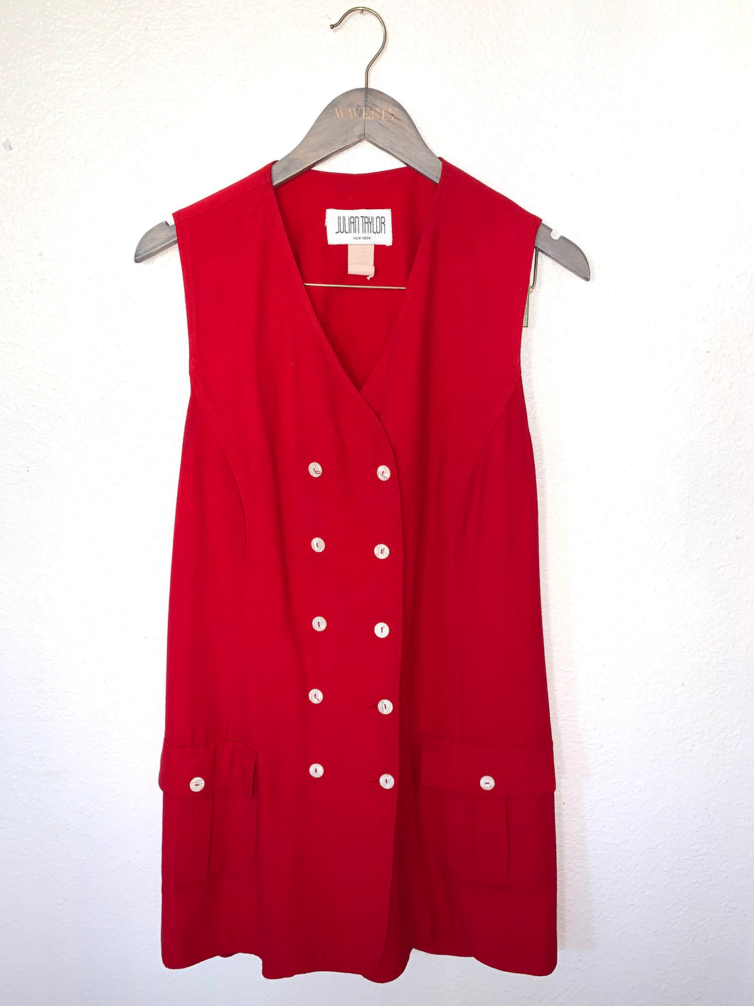 Bright Red Vintage Dress