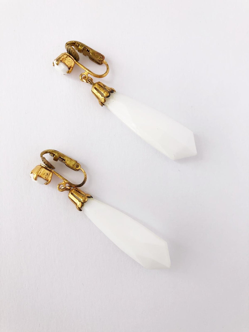 Vintage White Earrings